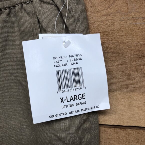 NWT Vintage ELCC Silk Linen Pants Womens Size XL Casual Solid Beige Drawstring - Picture 5 of 9